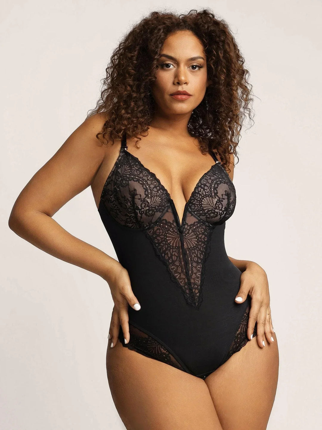 Sarah | SHAPEWEAR BODYSUIT MET DIEPE V-HALS 