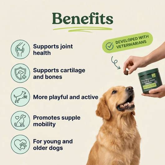 Chewable snacks for hips and joints