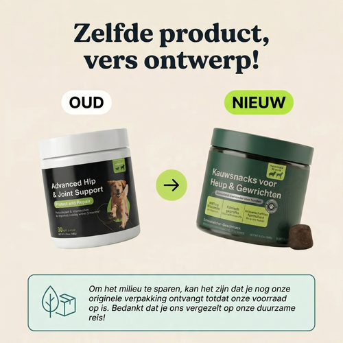 Kauwsnacks voor heup en gewrichten