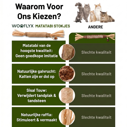 Natuurlijke Matatabi Kauwstokjes