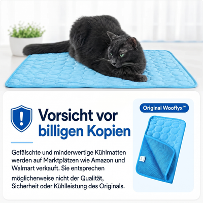 Schütze deine Katze vor Hitzschlag mit der Wooflyx™ Kühlmatte