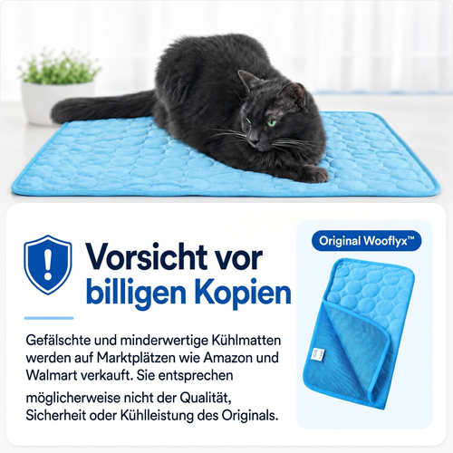 Schütze deine Katze vor Hitzschlag mit der Wooflyx™ Kühlmatte