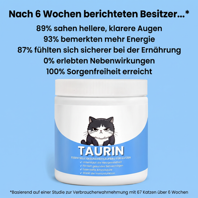 Beugen Sie einem unbemerkten Mangel vor, bevor erste Anzeichen auftreten – mit dem Taurin-Nahrungsergänzungsmittel Wooflyx™